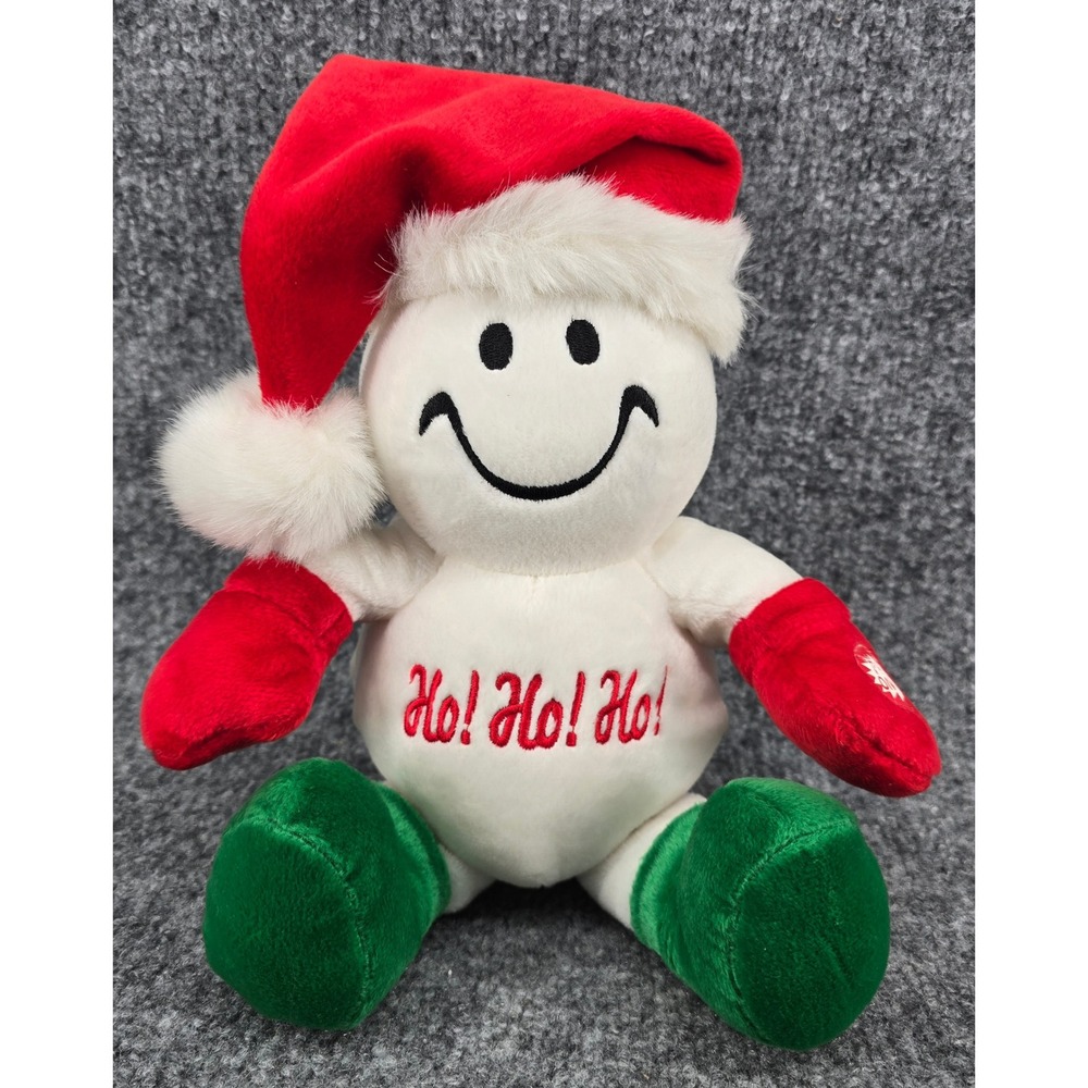 Vtg Dan Dee Tickle Wiggle Animated Plush Snowman Ho! Ho! Ho! Christmas Works